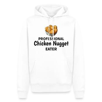 Chicken Nuggets Fast Food Lustiger Spruch - Männer Premium Bio Hoodie - Weiß - Vorne - Nico (187cm)