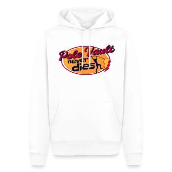 Saut À La Perche Athlète Sportif - Sweat à capuche Premium bio Homme - blanc - Devant - Nico (187cm)