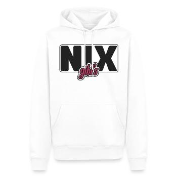 Nix gibt's - Männer Premium Bio Hoodie - Weiß - Vorne - Nico (187cm)