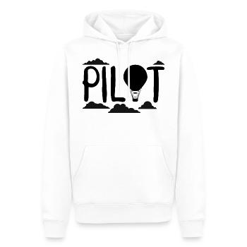 Montgolfière vole montgolfière - Sweat à capuche Premium bio Homme - blanc - Devant - Nico (187cm)