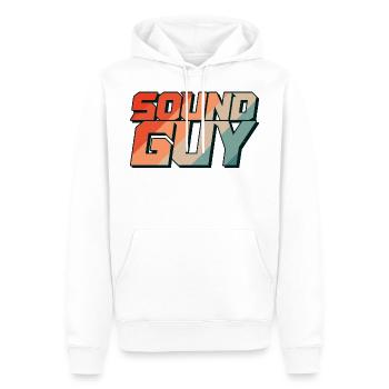 Tontechniker Veranstaltungstechnik Audiotechniker - Männer Premium Bio Hoodie - Weiß - Vorne - Nico (187cm)