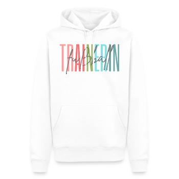 Trainerin Fußball Fußballtrainerin Geschenk - Männer Premium Bio Hoodie - Weiß - Vorne - Nico (187cm)