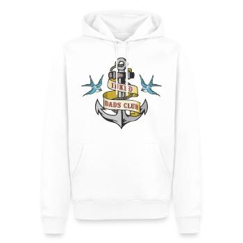 Inked Dads Club - Männer Premium Bio Hoodie - Weiß - Vorne - Nico (187cm)
