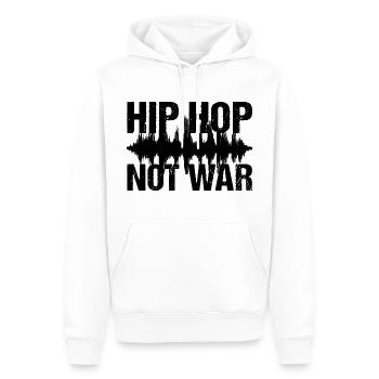 Hip Hop Not War Peace Musik - Männer Premium Bio Hoodie - Weiß - Vorne - Nico (187cm)