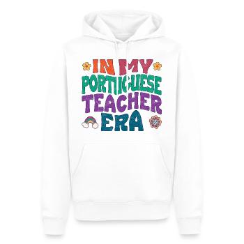 in my portuguese teacher era - Männer Premium Bio Hoodie - Weiß - Vorne - Nico (187cm)