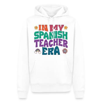 in my spanish teacher era - Männer Premium Bio Hoodie - Weiß - Vorne - Nico (187cm)