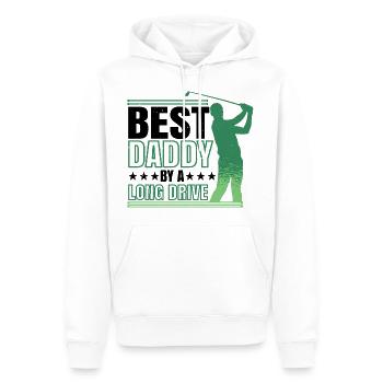 Best Daddy By A Long Drive 2 - Männer Premium Bio Hoodie - Weiß - Vorne - Nico (187cm)