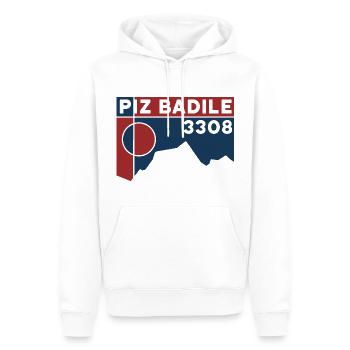 Guide de montagne Piz Badile Normal Path North Face Climbing - Sweat à capuche Premium bio Homme - blanc - Devant - Nico (187cm)