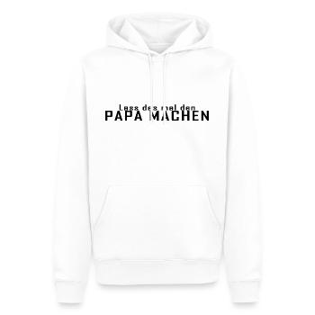 Lass Das Mal Den Papa Machen - Männer Premium Bio Hoodie - Weiß - Vorne - Nico (187cm)