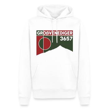 Großvenediger Finisher Bergtour Hochtour Andenken - Männer Premium Bio Hoodie - Weiß - Vorne - Nico (187cm)