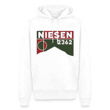 Niesen Wandern Treppenlauf Wanderung Thun Souvenir - Männer Premium Bio Hoodie - Weiß - Vorne - Nico (187cm)