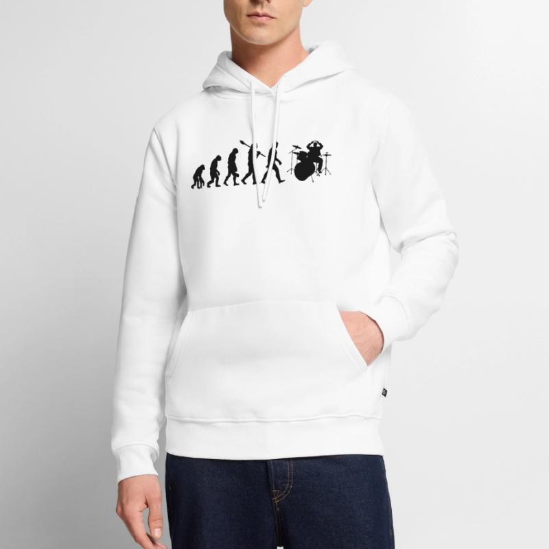 Drum Evolution Männer Premium Bio Hoodie