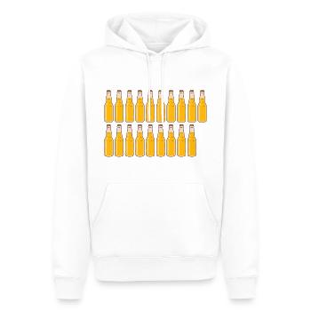 19 Bierflaschen - Bier - 19 Jahre - 19. Geburtstag - Männer Premium Bio Hoodie - Weiß - Vorne - Nico (187cm)