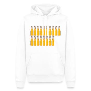 18 Bierflaschen - Bier - 18 Jahre - 18. Geburtstag - Männer Premium Bio Hoodie - Weiß - Vorne - Nico (187cm)