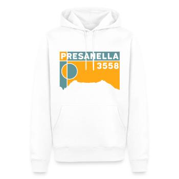 Cima Presanella Ferrata Glacier Trentin Randonnée - Sweat à capuche Premium bio Homme - blanc - Devant - Nico (187cm)