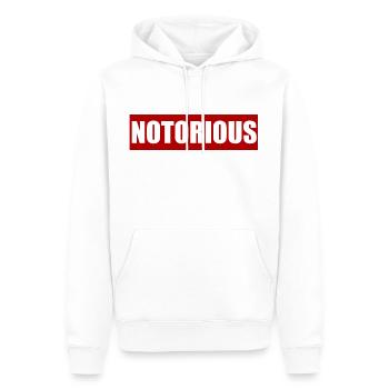 LE NOTORIEUX - Sweat à capuche Premium bio Homme - blanc - Devant - Nico (187cm)