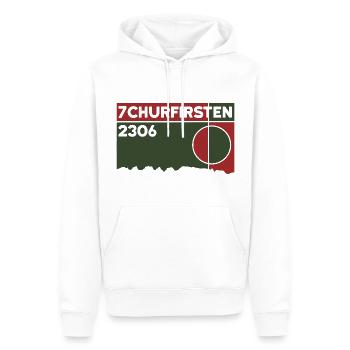 7 Churfirsten Hike Alpstein Hiking Souvenir - Men’s Premium Organic Hoodie - white - Front - Nico (187cm)