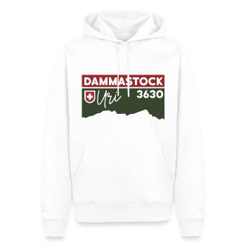 Dammastock Berg Uri Wanderung Ostgrat Besteigung - Männer Premium Bio Hoodie - Weiß - Vorne - Nico (187cm)