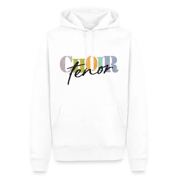 Choir - Tenor singer - Männer Premium Bio Hoodie - Weiß - Vorne - Nico (187cm)
