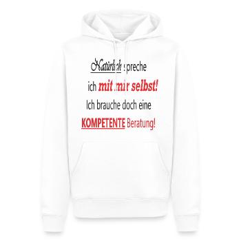 Drôle de sort - Sweat à capuche Premium bio Homme - blanc - Devant - Nico (187cm)