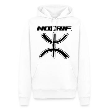 Rif Number One - Männer Premium Bio Hoodie - Weiß - Vorne - Nico (187cm)