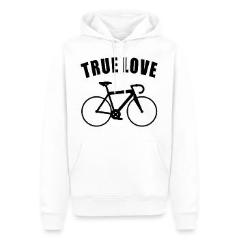 Vélo de course Love Triathlon Vélo cadeau cycliste - Sweat à capuche Premium bio Homme - blanc - Devant - Nico (187cm)