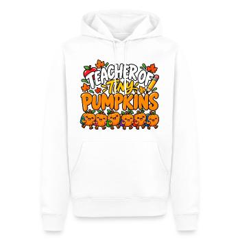 Lehrer der kleinen Kürbisse - Männer Premium Bio Hoodie - Weiß - Vorne - Nico (187cm)