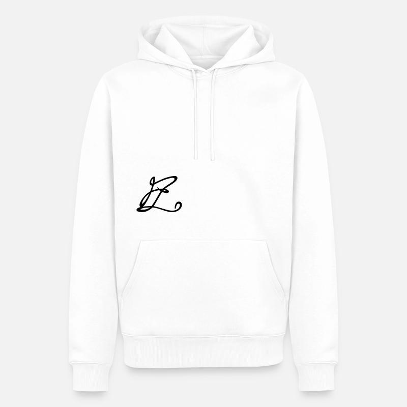 FINELINES ORLO - Sweat à capuche Premium bio Homme - blanc