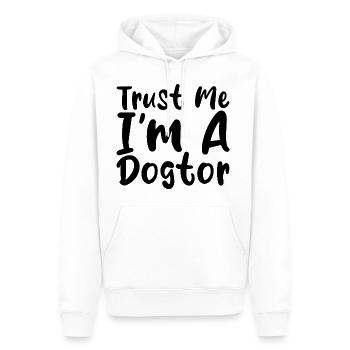 Croyez-moi, je suis un Dogtor 3 - Sweat à capuche Premium bio Homme - blanc - Devant - Nico (187cm)