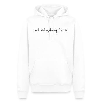 Lieblingskumpeline beste Freundin Spruch Geschenk - Männer Premium Bio Hoodie - Weiß - Vorne - Nico (187cm)