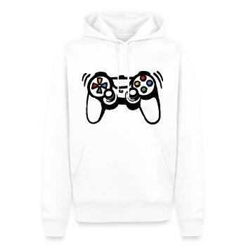 Gamer game console - Men’s Premium Organic Hoodie - white - Front - Nico (187cm)