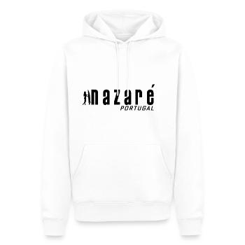 Nazare Surfing Portugal - Sweat à capuche Premium bio Homme - blanc - Devant - Nico (187cm)