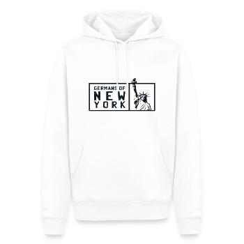 Germans of New York, Germany, America, USA - Men’s Premium Organic Hoodie - white - Front - Nico (187cm)