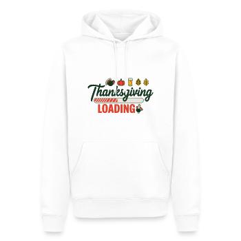 Thanksgiving Loading Erntedankfest Ladebalken - Männer Premium Bio Hoodie - Weiß - Vorne - Nico (187cm)
