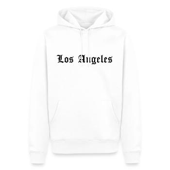 Lettrage de Los Angeles - Sweat à capuche Premium bio Homme - blanc - Devant - Nico (187cm)