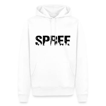 Spree Wald Natur - Männer Premium Bio Hoodie - Weiß - Vorne - Nico (187cm)