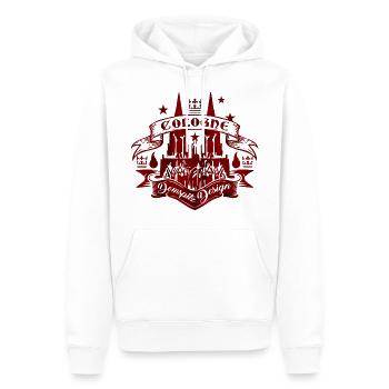 Mein Dom II - Männer Premium Bio Hoodie - Weiß - Vorne - Nico (187cm)