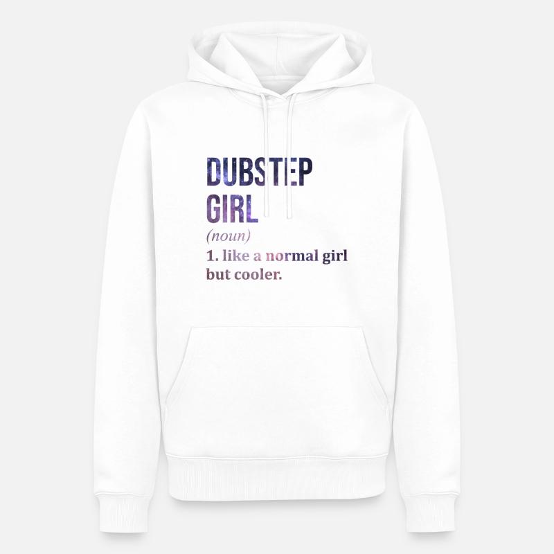 Dubstep Dubstep Dubstep - Sweat à capuche Premium bio Homme - blanc