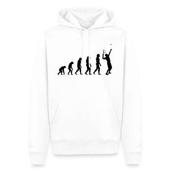 Evolution Tennis - Männer Premium Bio Hoodie - Weiß - Vorne - Nico (187cm)
