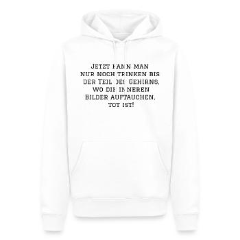 Best of Charlie Harper Lines Fanmade - Männer Premium Bio Hoodie - Weiß - Vorne - Nico (187cm)