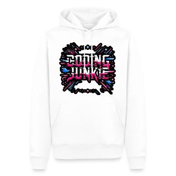 Accro au codage 15 - Sweat à capuche Premium bio Homme - blanc - Devant - Nico (187cm)