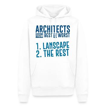 Architects From Best To Worst 1. Landscape 3 - Männer Premium Bio Hoodie - Weiß - Vorne - Nico (187cm)