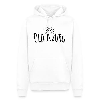 Bicycle Oldenburg - Men’s Premium Organic Hoodie - white - Front - Nico (187cm)