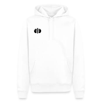 Néphrologie - Symbole Reins - Dialyse - Sweat à capuche Premium bio Homme - blanc - Devant - Nico (187cm)