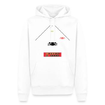 Race - Men’s Premium Organic Hoodie - white - Front - Nico (187cm)