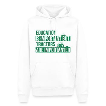 Tractor are importanter farmer farm - Männer Premium Bio Hoodie - Weiß - Vorne - Nico (187cm)