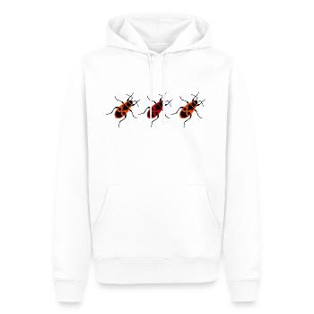 three firebugs in a row - Men’s Premium Organic Hoodie - white - Front - Nico (187cm)