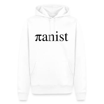Pianist - Männer Premium Bio Hoodie - Weiß - Vorne - Nico (187cm)
