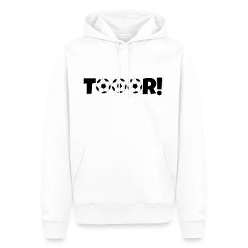 Soccer goal - Men’s Premium Organic Hoodie - white - Front - Nico (187cm)