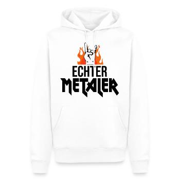 véritable Metal Fan Heavy Metal - Sweat à capuche Premium bio Homme - blanc - Devant - Nico (187cm)